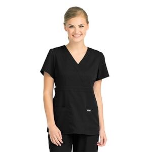Grey's Anatomy Women's Mock Wrap Scrub Top